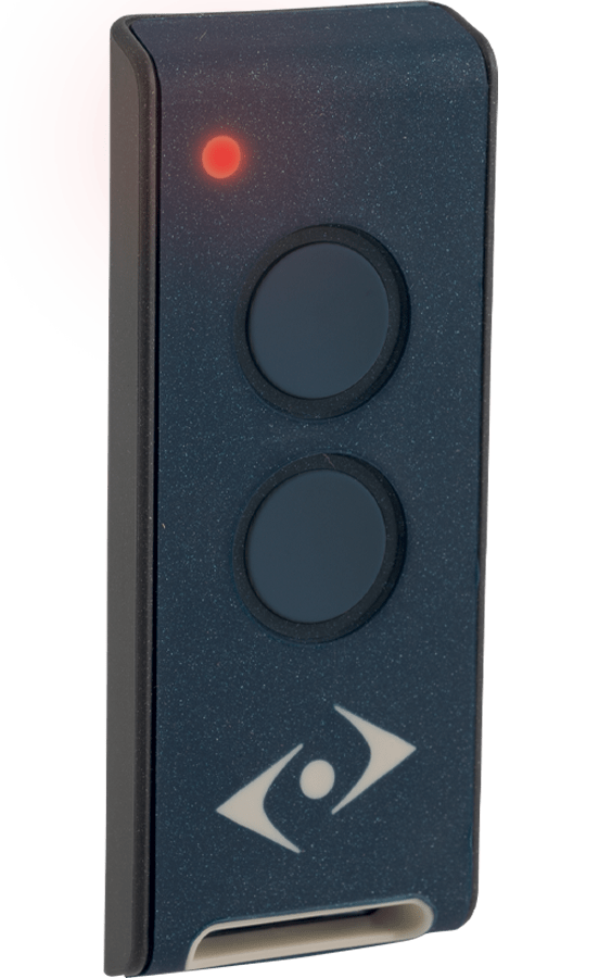 Dream2 Radiozender met 2 kanalen op 433,92 MHz frequentie. Codering LIFE Rolling code. 3V Lithium batterij.